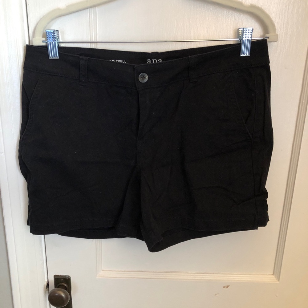 Women’s black shorts. 10